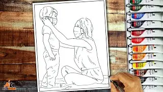 Coronavirus Awareness Poster Drawing｜How to Draw Easy Poster of Corona Covid-19 Prevention｜Part - 1