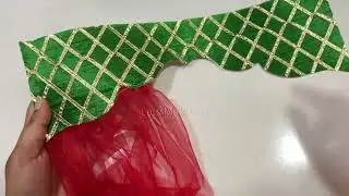 माता रानी की फोटो फ्रेम की कपड़े से बना हुई ड्रेस | photo frame designer cloth cover | #diy