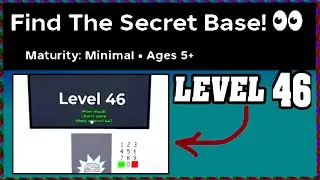 LEVEL 46 FIND THE SECRET BASE Walkthrough 👀 [Roblox] [Full Guide English]