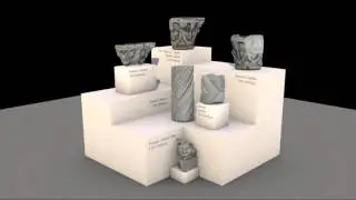 Glastonbury Abbey - cloister fragments (c.1150) visualisation