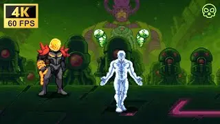 Marvel Cosmic Invasion - БОЙ С БОССОМ СЕРЕБРЯНЫМ СЕРФЕРОМ - 100% ностальгия!!