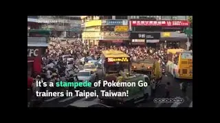 Pok&eacute;mon Go Stampede in Taiwan