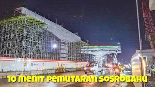 Pemutaran Sosrobahu Kedua Di Tol Jogja-Solo Ring Road Kronggahan ... Butuh 10 Menit Doang