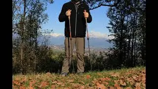 Italia. Piemonte. Caluso.  Parco Naturale Provinciale del Lago di Candia. Erbaluce trail 09.10.2019.