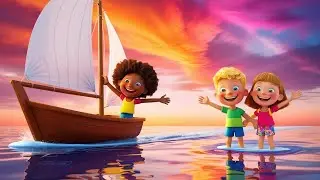 My boat floats in the river,Under the big blue sky | Floating Boat | Star kids Rymes