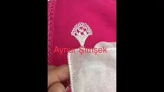 Yapımı istenilen ikiz kardeşler tekniği ile yapılmış iğne oyası modeli