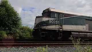 BNSF+CP CN Amtrak engine trains Mud Bay evening Jul 9 2025 Canon R7 RF S 18 45mm