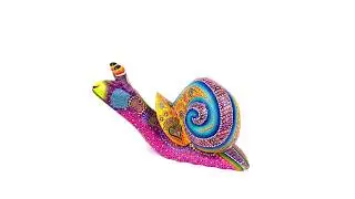 Snail By Gabriela Sosa Oaxacan Alebrije Wood Carving Mexican Folk Art Sculpture