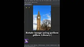 Python Pillow (PIL) Short - How to rotate an image in python #short #pythoncoding