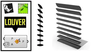 Parametric Rotating Louvers (Grasshopper Script)