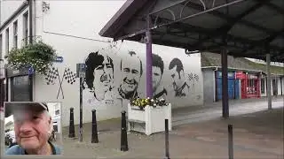 Dunlop Motorcycle Racers Street Art Tribute Castlecroft Sq Ballymoney