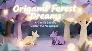 Origami Forest Dreams Origami Animals🌙  | Soothing Mozart Effect Lullaby for Kids & Babies Sleep