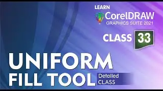 Uniform Fill | Class 33 | CorelDRAW 2021 tutorial in Hindi, Urdu