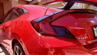 Taillights Tint Overlays for 10th Gen Civic Coupe