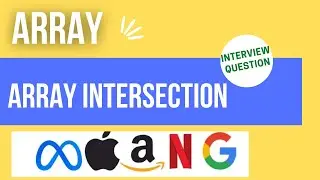 Array Intersection || Java Program || Hindi || Interview Question Answer