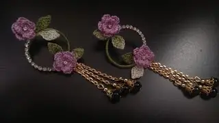 HOW TO MAKE CROCHET EARRINGS | BEAUTIFUL FLOWER EARRINGS