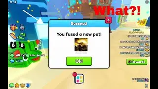 Fusing together the 5 new highest pets in pet simulator 99!