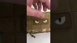 Шеврон кошачьи глаза светятся в темноте 3D пвх cat eyes койот