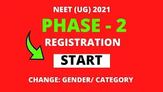 NEET 2021 PHASE 2 Start || Last Date 10th October 2021 || NEET 2021 REGISTRATION PHASE - 2 ||NEET UG