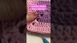 How to Crochet Granny Square for Absolute Beginner | Easy to follow  #crochet #grannysquare