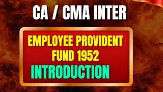 Employee Provident Fund Act, 1952 | EPF Act Introduction | Social Welfare Law | B.Com & Class 12