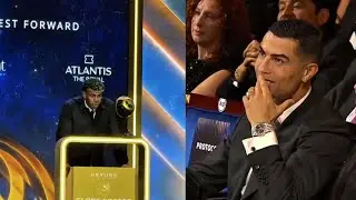 Cristiano Ronaldo Reaction to Lamine Yamal After His Speech at Globe Soccer Awards 