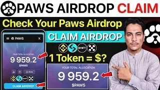 Paws Airdrop Claim Process | How to Check Paws Airdrop allocation | Paws Airdrop Update | Paws Claim