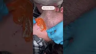 Beard neck waxing /Hair remova wax /neck hair #beard #shorts  #waxing #viralvideo #aahairsaloon