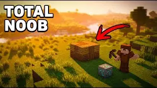 Working on My First Minecraft Survival World (Noob) | LIVE