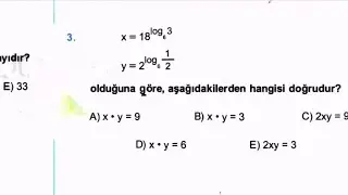 AŞIRI DERECEDE SERT BİR LOGARİTMA SORUSU (SINAVDA ÇIKSA 5 DK UĞRAŞTIRIR)