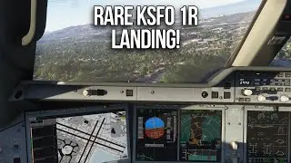 RARE & SPECTACULAR Approach - KSFO RNAV Visual 1R in the iniBuilds A350! MSFS 2024