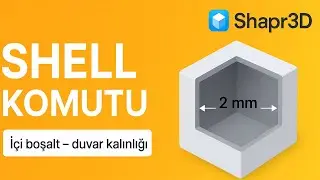 Shapr3D - Shell Komutu #shapr3d #tasarım 