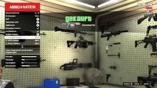 Grand Theft Auto V  alle waffen zeigen und aufmotzen xd