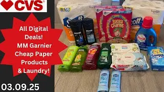 CVS Weekly Deals 3/9 All Digital - MM Garnier - Cheap Paper Products #cvsdeals