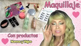 Maquillaje con productos nuevos y que ya ten&iacute;a.