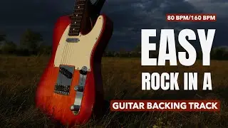 Emotional Easy Rock Backing Track in A | Sad Pop Rock Jam