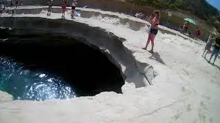 The big jump at St Peters Pool