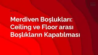 Revit Plaza Projesi -  Bölüm 19 -  Merdiven Boşluğu Ceiling ve Floor arası bölme kapama