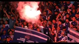 🔵🔥 جماهير الرمثا تشعل المدرجات في مواجهة الحسين إربد