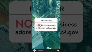 No Virtual Business Addresses On Sam.gov #short #federalcontract