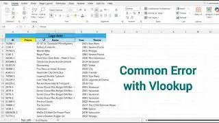 Excel - Common Vlookup Error #N/A #excel #data #college #exceltutorial #exceltricks #exceltips