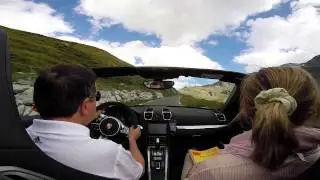 Ascending the Col Agnel, Porsche 981 Boxster