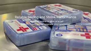 Keep your Packages Protected with the VSA1825 Automatic L-Sealer/VST1710 Shrink Tunnel
