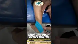 Kinesio Taping for Ankle Pain #physiotherapy #kinesiotaping #kinesiology #kinesiotape #anklepain