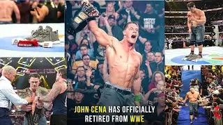 JOHN CENA HAS OFFICIALLY RETIRED FROM WWE. #wwe #johncena #celebrities 