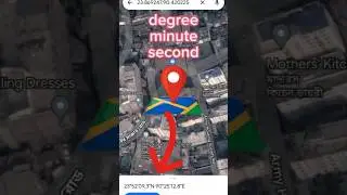 #shorts | how to get degree minute second in google maps | google maps tutorial