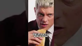 Cody Rhodes Tries British Meat Pie For The First Time #wwe #wrestling #sports #usa #food #foodie