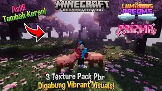 3 Texture PBR + Vibrant Visuals Minecraft Bedrock! Tambah Keren Cuy Kayak RTX?! Kalian Harus Coba