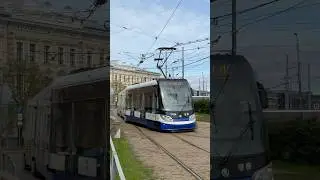 &Scaron;koda 15T tram on route 7 in Riga 🇱🇻