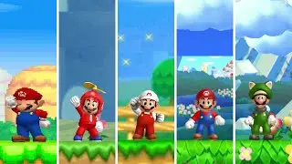 Evolution of World 1-1 in New Super Mario Bros Games (2006-2022)